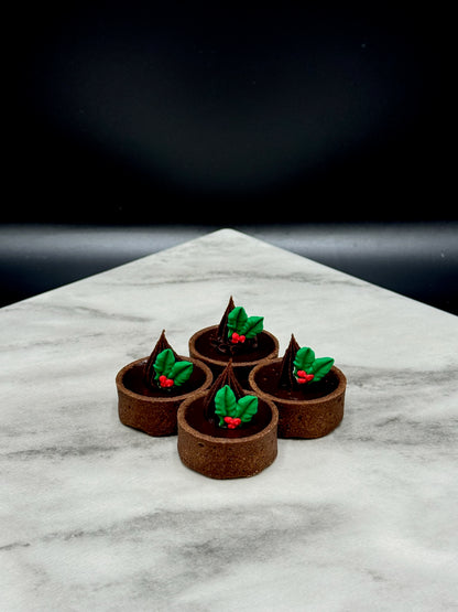 Christmas Chocolate Silk Tarts