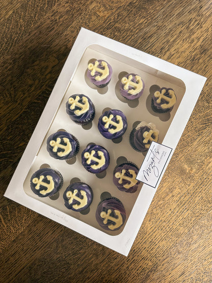 Assorted Fremantle Dockers Cupcakes (12)