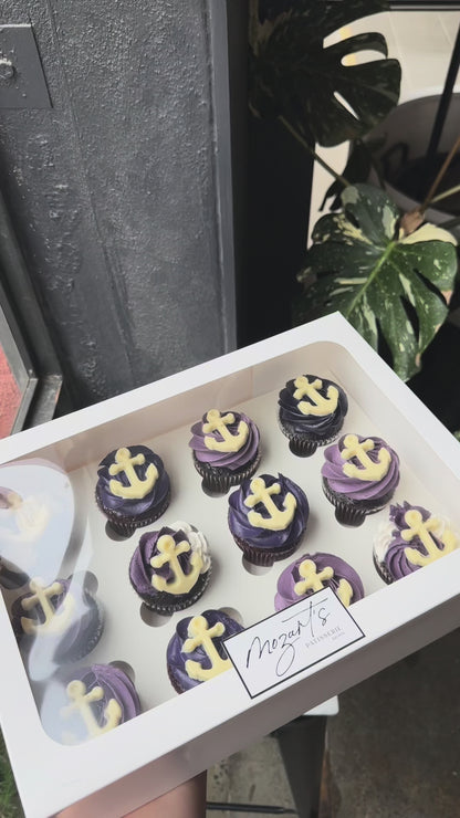 Assorted Fremantle Dockers Cupcakes (12)